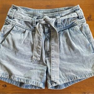 Vero Moda High Waist Tie-Belt Denim Shorts